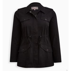 Torrid Lace-up Anorak Twill Jacket